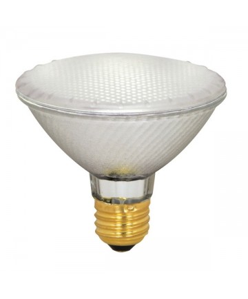 Satco S4209 39PAR30/HAL/XEN/FL/FR/130V Satco 39 Watt PAR30 130 Volt Short Neck Frost Flood 42 Degree Soft Ray Flood Halogen Light Bulb