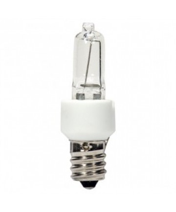 Satco S4481 Satco 40 Watt T3 Halogen Light Bulb Clear Candelabra E12
