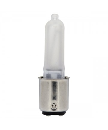 Satco S4495 Satco KX20FR/3M/DC 20 Watt 120 Volt T3 Dimmable Double Contact Bayonet Base Frosted Krypton Xenon Halogen Light Bulb