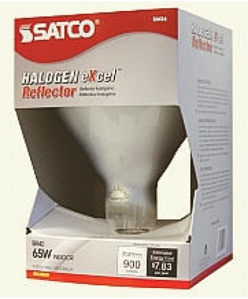 Satco S4516 65BR40/FL/HAL 120V Satco 65-Watt Frosted BR40 Halogen Bulb