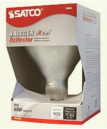 Satco S4416 65BR40/FL/HAL/130V 65W BR40 E26 Medium Base Halogen Bulb