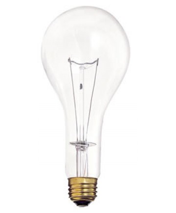 Satco S4959 300M/CL Satco 300-Watt Clear 130-Volt PS25 Light Bulb