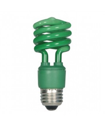 Satco S7272 Satco 13-Watt CFL Green