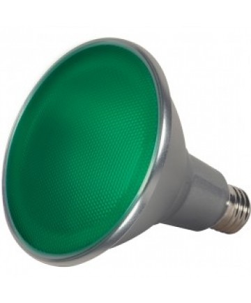 Satco S9481 15PAR38/LED/40/GREEN/120V/FL Satco 15-Watt PAR38 LED Green 40 Degrees