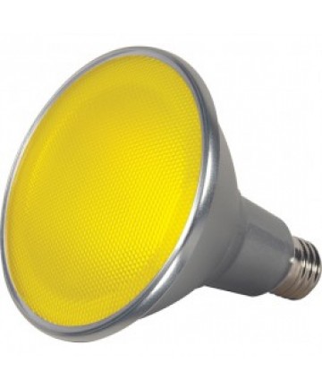 Satco S9484 15PAR38/LED/40/YELLOW/120V/FL Satco 15-Watt PAR38 LED Yellow 40 Degrees