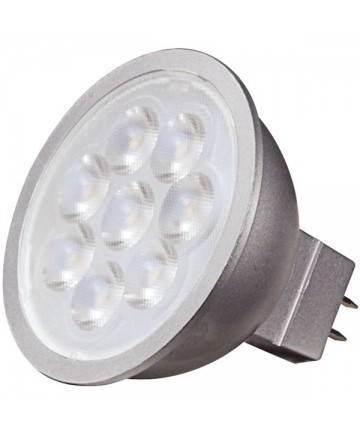 Satco S9496 6.5 Watt MR16 LED Bulb 3000K 40' Deg GU5.3 12 Volt