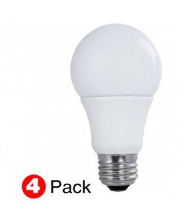 SATCO S29597 LED 60-Watt Equal A19 Natural Light Bulb(4Pack)