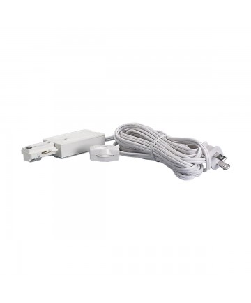 Nuvo Lighting TP156 Nuvo Track Lighting White Live End Cord Kit