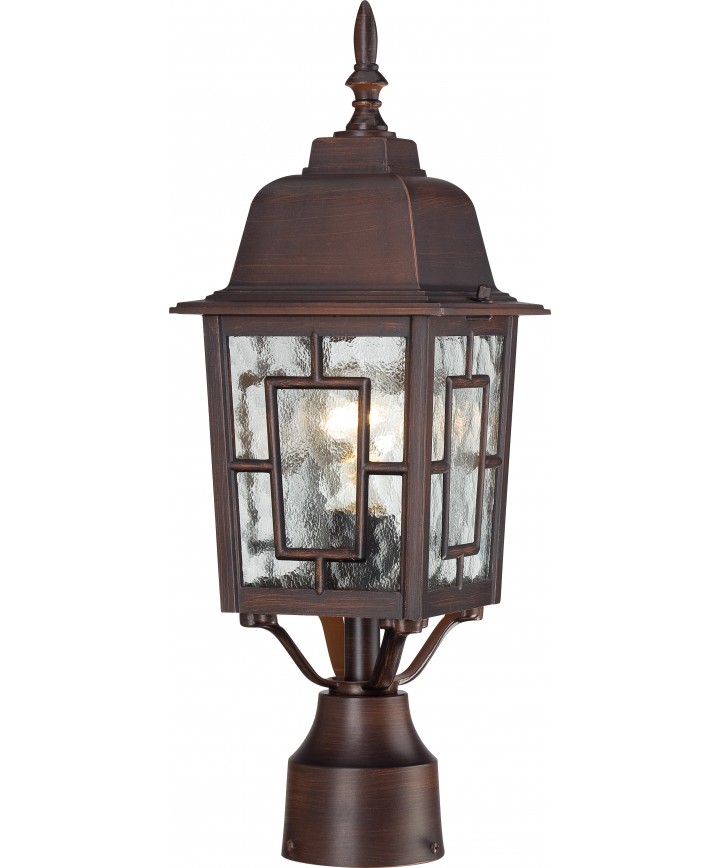 Nuvo Lighting 60/4928 Banyan 1 Light 17" Outdoor Post with Clear Water