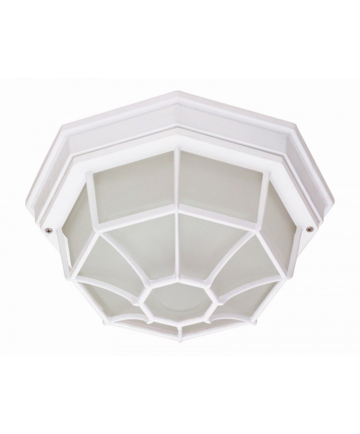 Nuvo Lighting 60 534 1 Light 12 inch Ceiling Spider Cage Fixture Die Cast Glass Lens