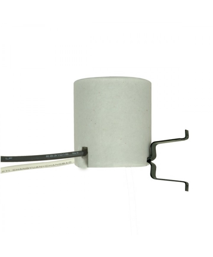 porcelain lamp socket MED SOCKET WITH 12" LEADS medium E26 base