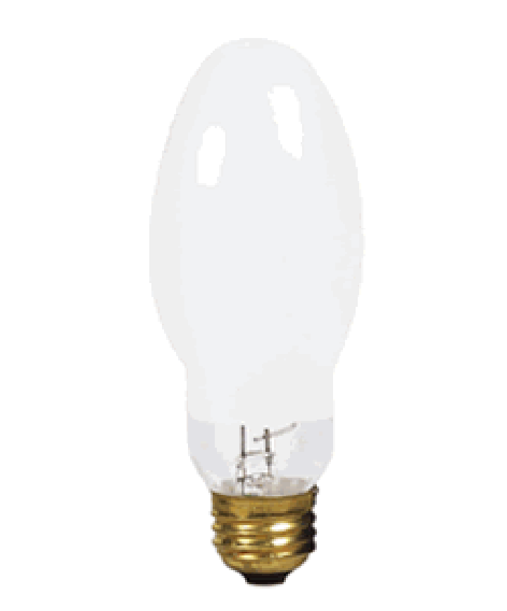 Satco S4377 3900K 100-Watt Coated Medium Base ED17 Mercury Vapor Lamp