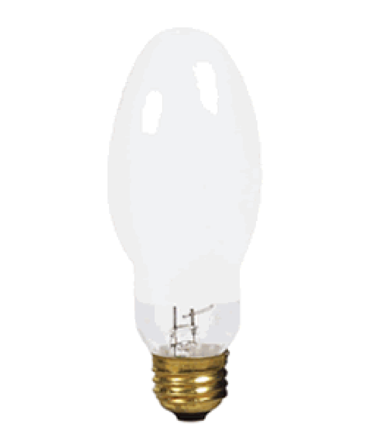 Satco S4377 Satco H38AV 100DX 100 Watt ED17 E26 Medium Base Deluxe Coated 3900K Universal Operating Position H38 ANSI Mercury Vapor Light Bulb