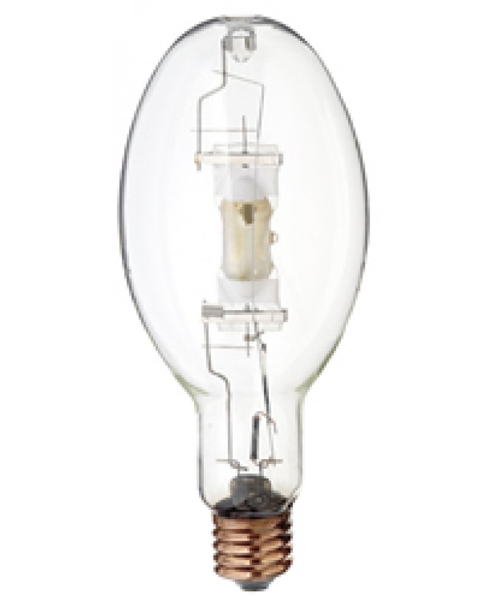 Satco S5833 Satco MH400 ED37 U 4K 400 Watt ED37 E39 Mogul Base 4200K Clear 20 000 Hour Universal Operating Position M59 E Metal Halide Light Bulb