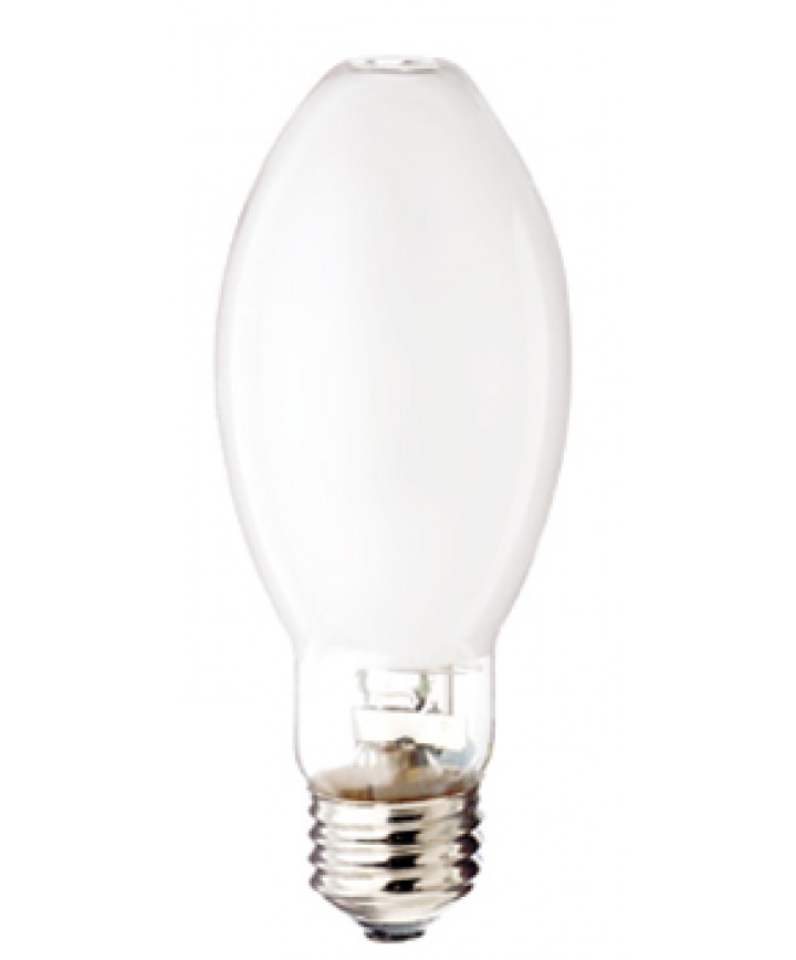 Satco S4853 Mp150 C U Uvs Ps 150 Watt Edx17 E26 Medium Base Pulse Start Coated Open Fixture Metal Halide Light Bulb