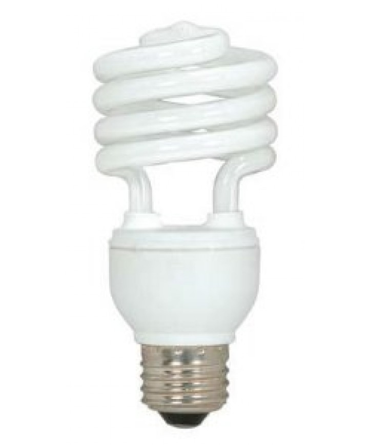 Satco 18W T2 Ultra MiniSpiral CFL Light Bulbs - 2700K Warm White, 8-Pack S6278 - View #9