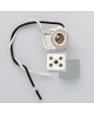 Satco S70/568 Satco S70-568 Mini can socket, E11 base w/6" leads and ceramic wire connector, carded packaging - image 1
