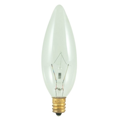 Bulbrite 490060 60CTC/32/2 60 Watt Incandescent B10 Torpedo