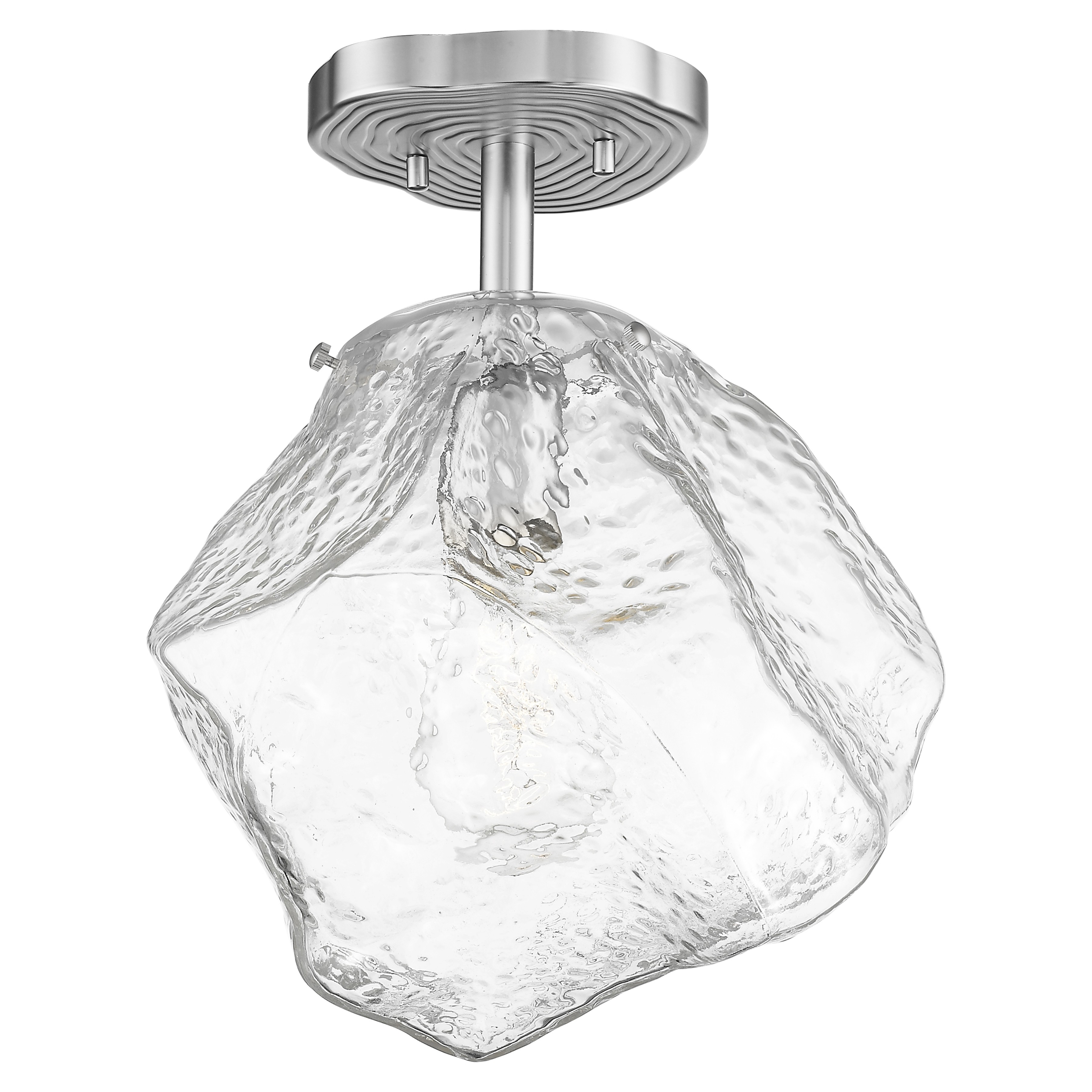 Access Lighting 63125LEDDLPMSS/CLR Boulder 1 Light Semi Flush Mount