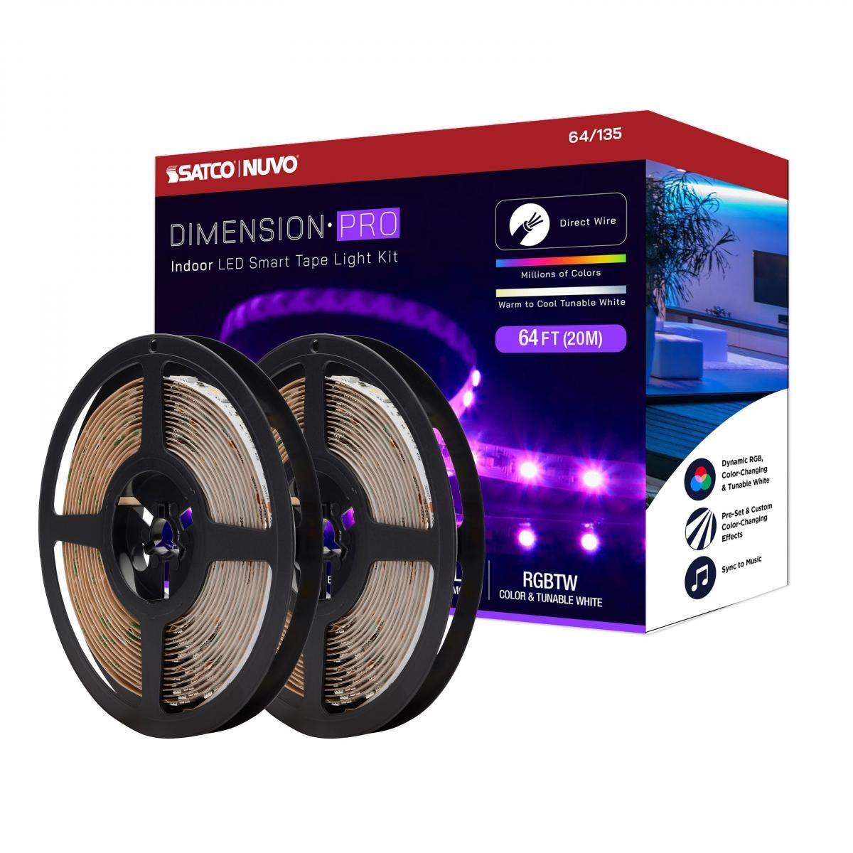 64 ft led lights outlet