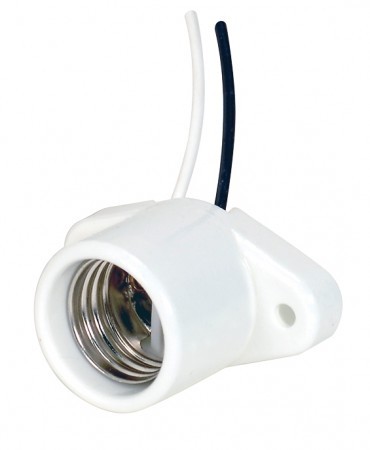 Satco 80 2164 Medium Base Porcelain Socket Surface Mount 6 Leads Sign Receptacle