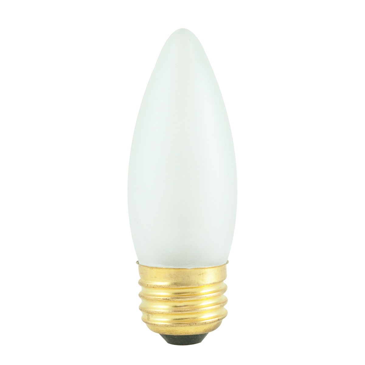 Bulbrite 486040 B40ETF 40 Watt Incandescent B10 Torpedo Chandelier Bulb, Medium Base, Frost, 2