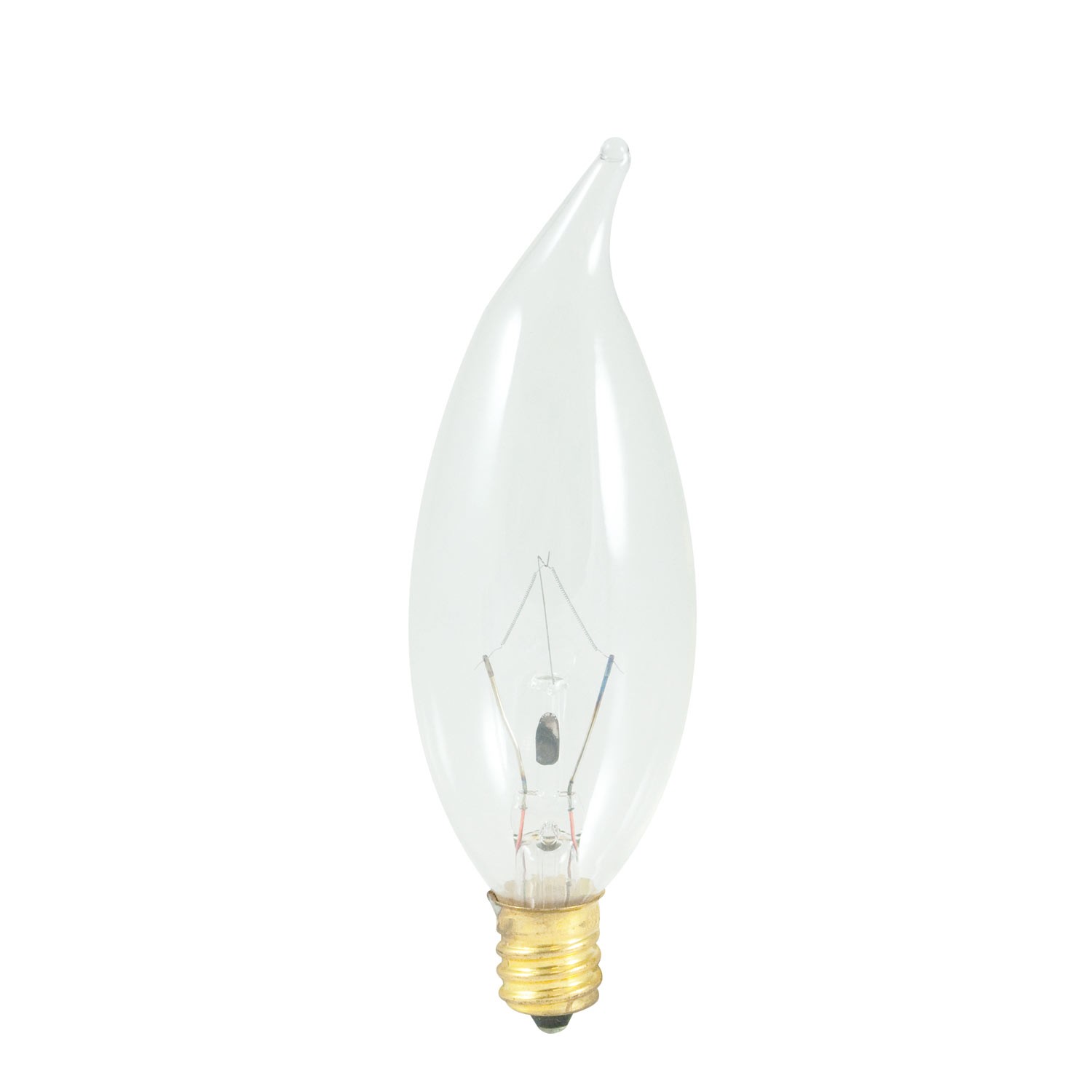 Bulbrite 483060 B60CFC 60 Watt Incandescent CA10 Flame Tip Chandelier