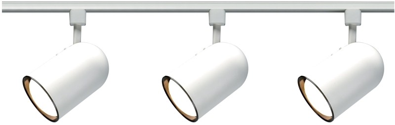 Nuvo Lighting Tk322 3 Light White R30 Track Kit Bullet Nuvo Lighting Tk322 3 Light White R30 Track Kit
