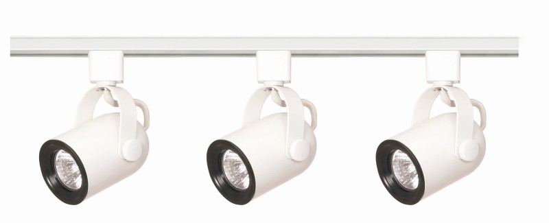 Nuvo Lighting Tk348 3 Light White Mr16 Track Kit Round Back Nuvo Lighting Tk348 3 Light White Mr16 Track Kit