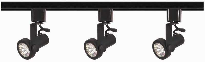 Nuvo Tk352 3 Lights Mr16 Gimbal Ring Track Lighting Kit Black Nuvo Tk352 3 Lights Mr16 Gimbal Ring Track Lighting Kit Black Line Voltage