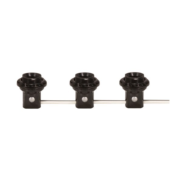 Satco 80/1912 3 Light Phenolic Threaded Candelabra Harness Sets