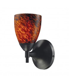 ELK Lighting 10150/1DR-ES Celina 1 Light Sconce in Dark Rust and Espresso Glass