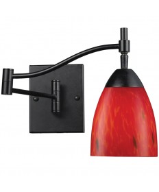 ELK Lighting 10151/1DR-FR Celina 1 Light Swingarm Sconce in Dark Rust