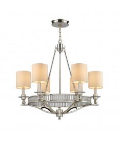 ELK Lighting 10167/6 Easton 6 Light Chandelier in Polished Nickel