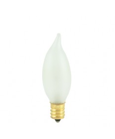 Bulbrite 404210 | 10 Watt Incandescent CA7 Flame Tip Chandelier Bulb