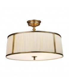 ELK Lighting 11055/4 Williamsport 3 Light Semi-flush in Vintage Brass Patina