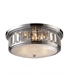 ELK Lighting 11227/3 Flushmount Flush Mount 3 Light in Polished Chrome