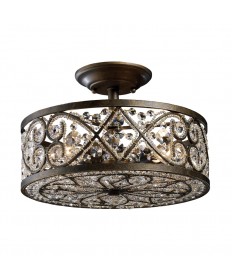 ELK Lighting 11286/4 Amherst 4 Light Semi-flush in Antique Bronze