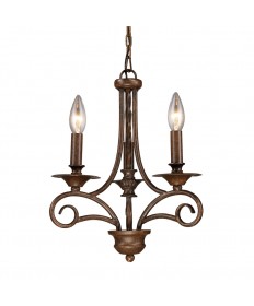 ELK Lighting 15041/3 Gloucester 3 Light Chandelier in Antique Bronze