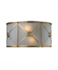 ELK Lighting 22000/2 Preston 2 Light Sconce in Brushed Brass