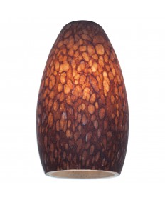 Access Lighting 23112-BRST Inari Silk Glass Shade in Brown Stone