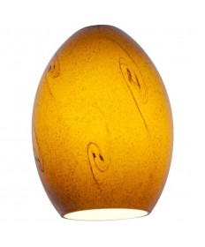 Access Lighting 23123-ASKY Firebird Brandy Pendant Glass Shade Amber Sky Glass Finish