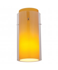 Access Lighting 23133-BS/CLAM Glass`n Glass Cylinder Shade