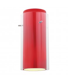 Access Lighting 23133-BS/CLRD Glass`n Glass Cylinder Shade