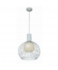 Access Lighting 23435-WH/OPL Chuki Metal Ribbed Pendant