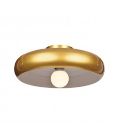 Access Lighting 23880LEDDLP-GLD/WHT Bistro (s) Round Colored LED Flush