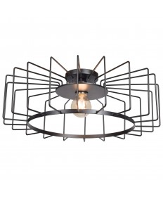 Access Lighting 23892LEDDLP-BL Wired 1-Light Horizontal Cage Flush