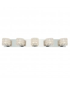 Access Lighting 23923LEDDLP-CH/CCL Prizm 5-Light LED Vanity
