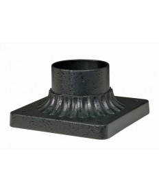 Nuvo Lighting 25/1200 Aluminum Post Base Textured Black Finish 6 in.