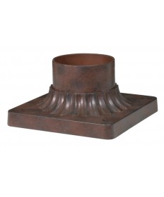 Nuvo Lighting 25/1203 Aluminum Post Base Old Bronze Finish 6 in.